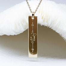 collier symbole Breathe en plaqué or - création originale Atelier DeepStones 