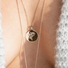 fleur de naissance octobre collier