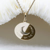 LIVE BY THE SUN • LOVE BY THE MOON - médaille 17mm double face