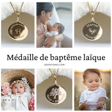 médaille baptême laique civil