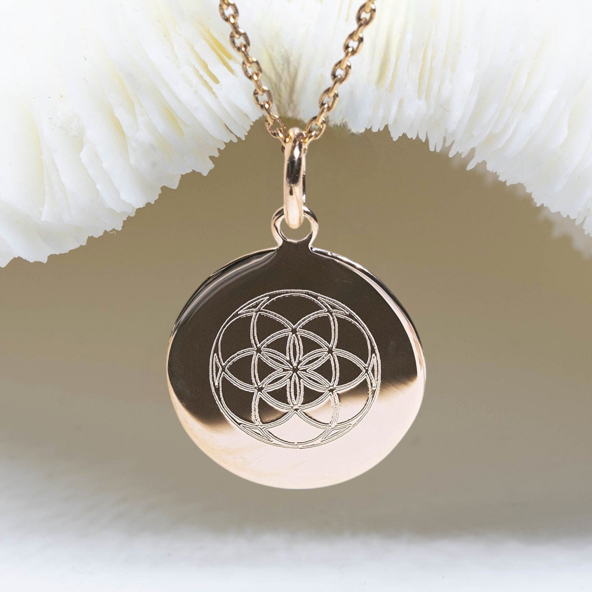 GRAINE DE VIE - médaille gravée 17 mm