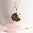 médaille ICTUS en plaqué or ou argent 925 - symbole catholique pour baptême religieux 