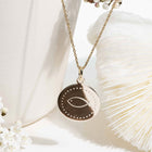 Médaille de baptême religieux - symbole ICTUS, poisson chrétien