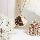 médaille de baptême ICTUS - symbole catholique en plaqué or ou argent 925. 