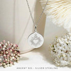 collier et pendentif sacré coeur en argent - médaille de baptême adulte - Atelier DeepStones