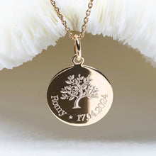 Médaille baptême arbre de vie garçon