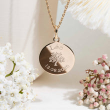 bijou de baptême avec arbre de vie - collier avec médaille pour fille ou garçon - Atelier DeepStones