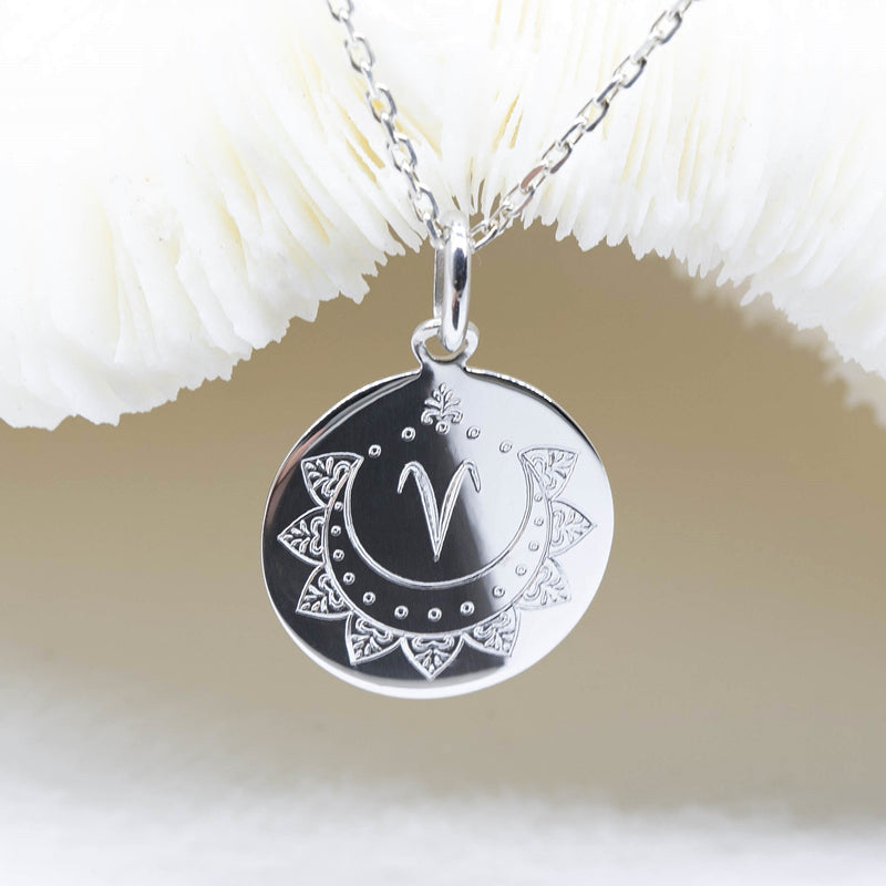 pendentif signe astrologique argent