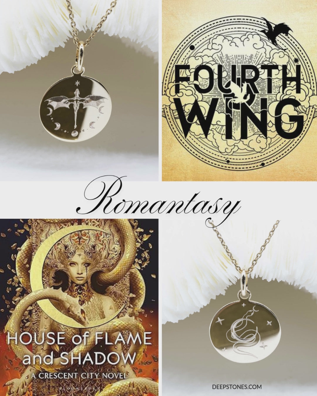 Romantasy gift Fourth Wing Acotar Quiksilver Crescent City