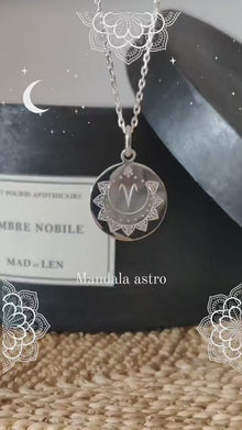 pendentif signe astrologique argent