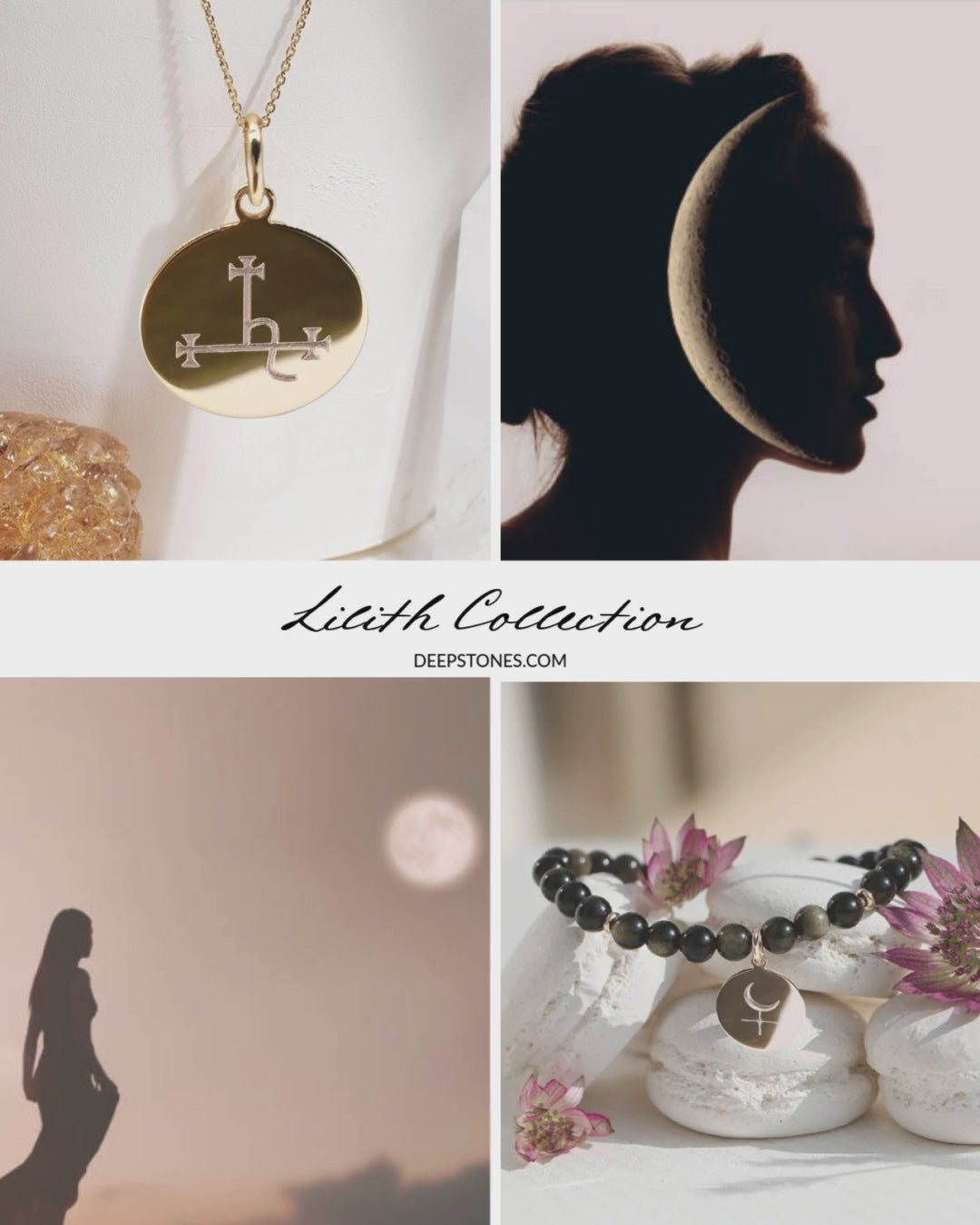 Lilith collier et pendentif - bijoux féminin sacré