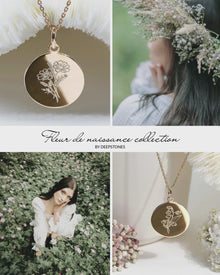 Collier fleur de naissance