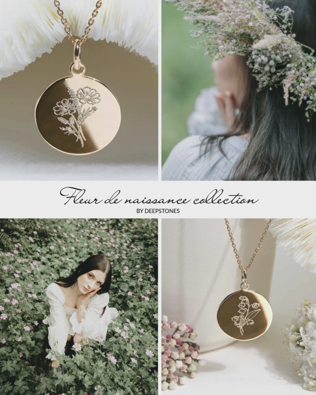 Collier fleur de naissance