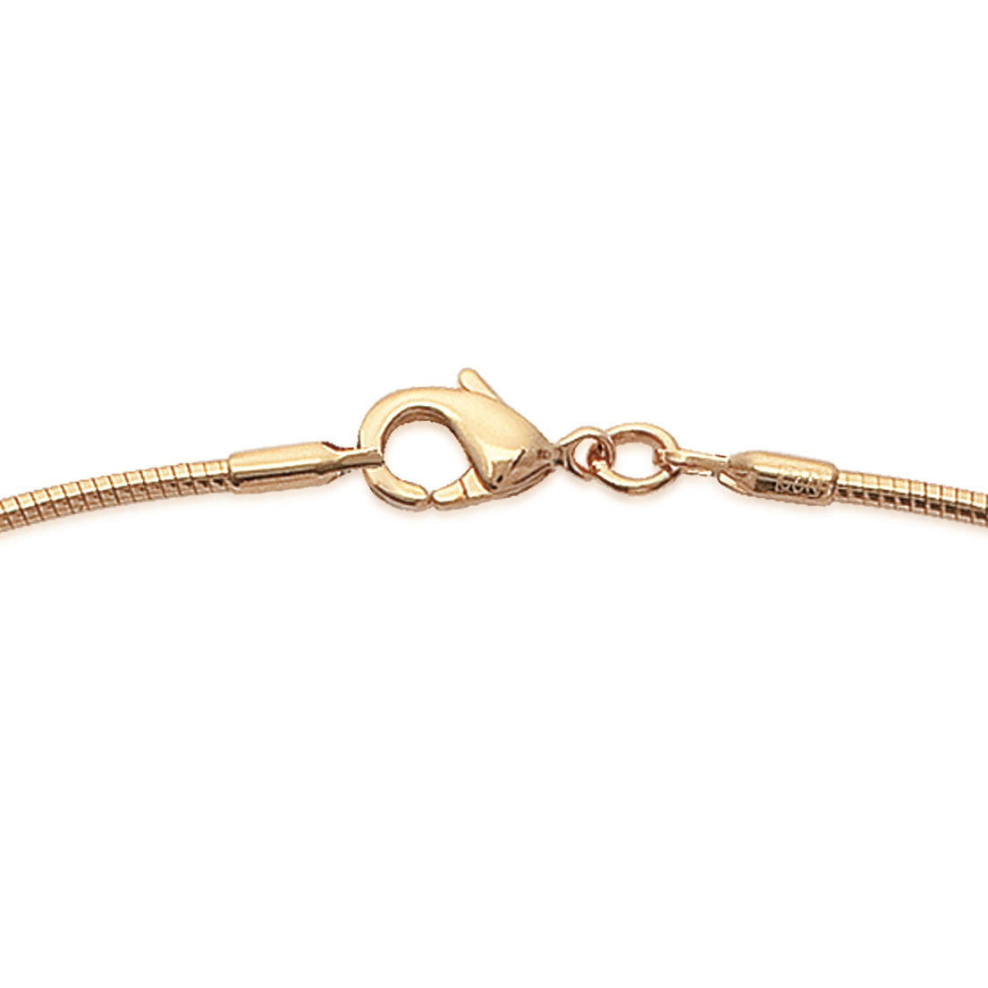 Collier jonc 42 cm - plaqué or