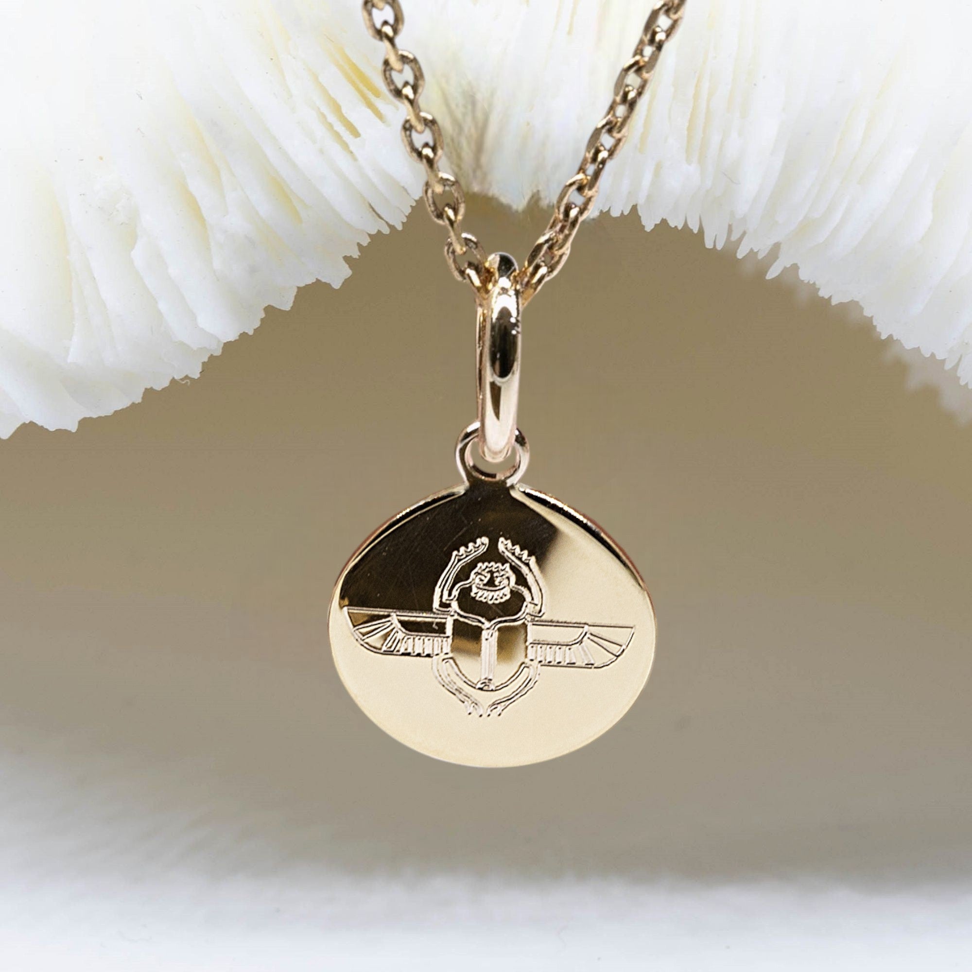 scarabee charm necklace
