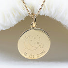 Médaille gravée personnalisée 17 mm - TO THE MOON