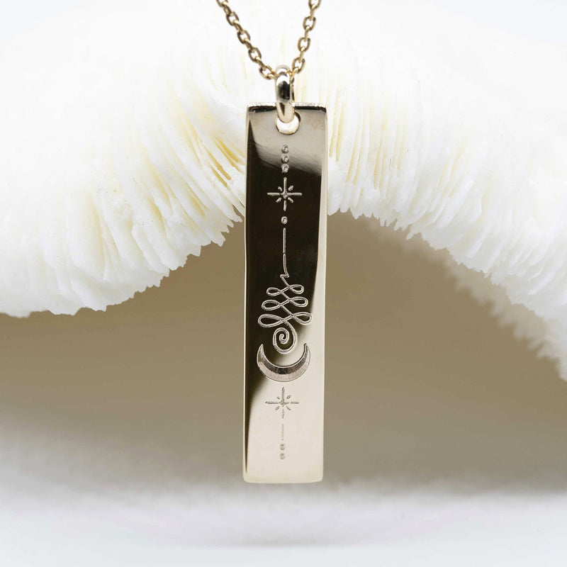 Unalome collier et pendentif