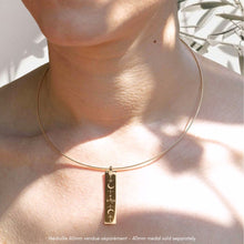 Collier jonc 42 cm - plaqué or