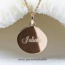 FLEUR DE NAISSANCE AU CHOIX parmi les 12 mois - médaille 17MM