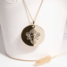 collier GANESH, dieu éléphant de l'hindouisme. Bijou yoga en plaqué or ou argent 925