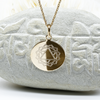 chakra du coeur pendentif anahata ★ Médaille gravée ★ Bijoux DeepStones Lithothérapie