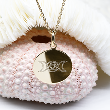 Bijou féminin sacré  collier Triple Déesse Gaïa DeepStones