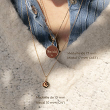 Médaille gravée 17 mm - LUNA