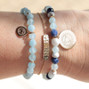 Chakra de la gorge - bracelet pierres naturelles - bijoux DeepStones Lithothérapie