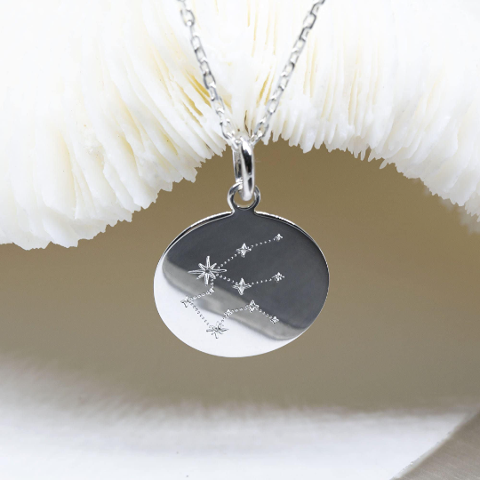 Collier constellation VERSEAU bijoux signe astrologique du