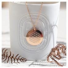 COLLIER FLEUR DE VIE PLAQUE OR