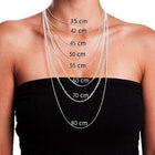 Collier chaîne 45 cm plaqué or & améthyste - BALI