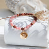 Bracelet yoga en pierres naturelles - pendentif OM - Bijoux DeepStones Lithothérapie