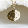Bijoux féminin sacré - collier cycle de lune - Moon phase necklace