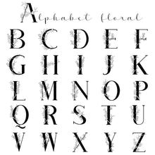 bijoux alphabet floral