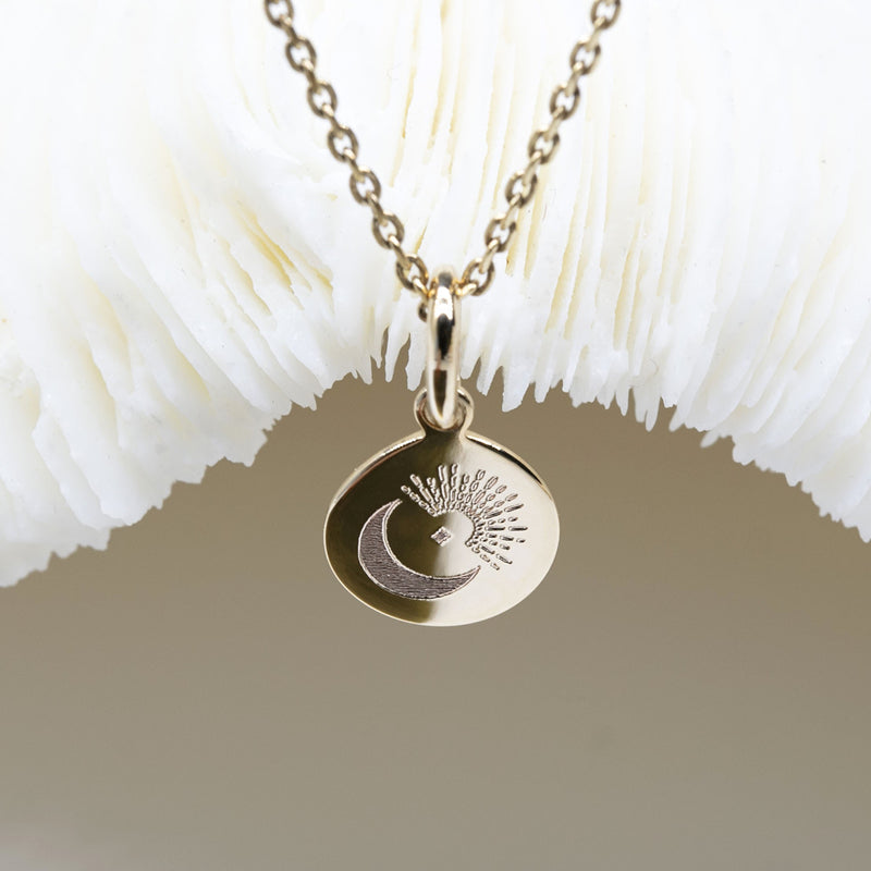 Pendentif lune et soleil 