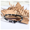 bracelet pierres naturelles homme onyx hematite - DeepStones bijoux Lithothérapie