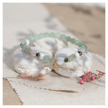 bracelet chakra du coeur aventurine quartz rose
