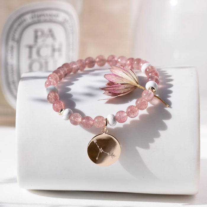 Bracelet constellation signe astrologique & pierres naturelles