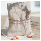 bracelet amethyste plaque or 