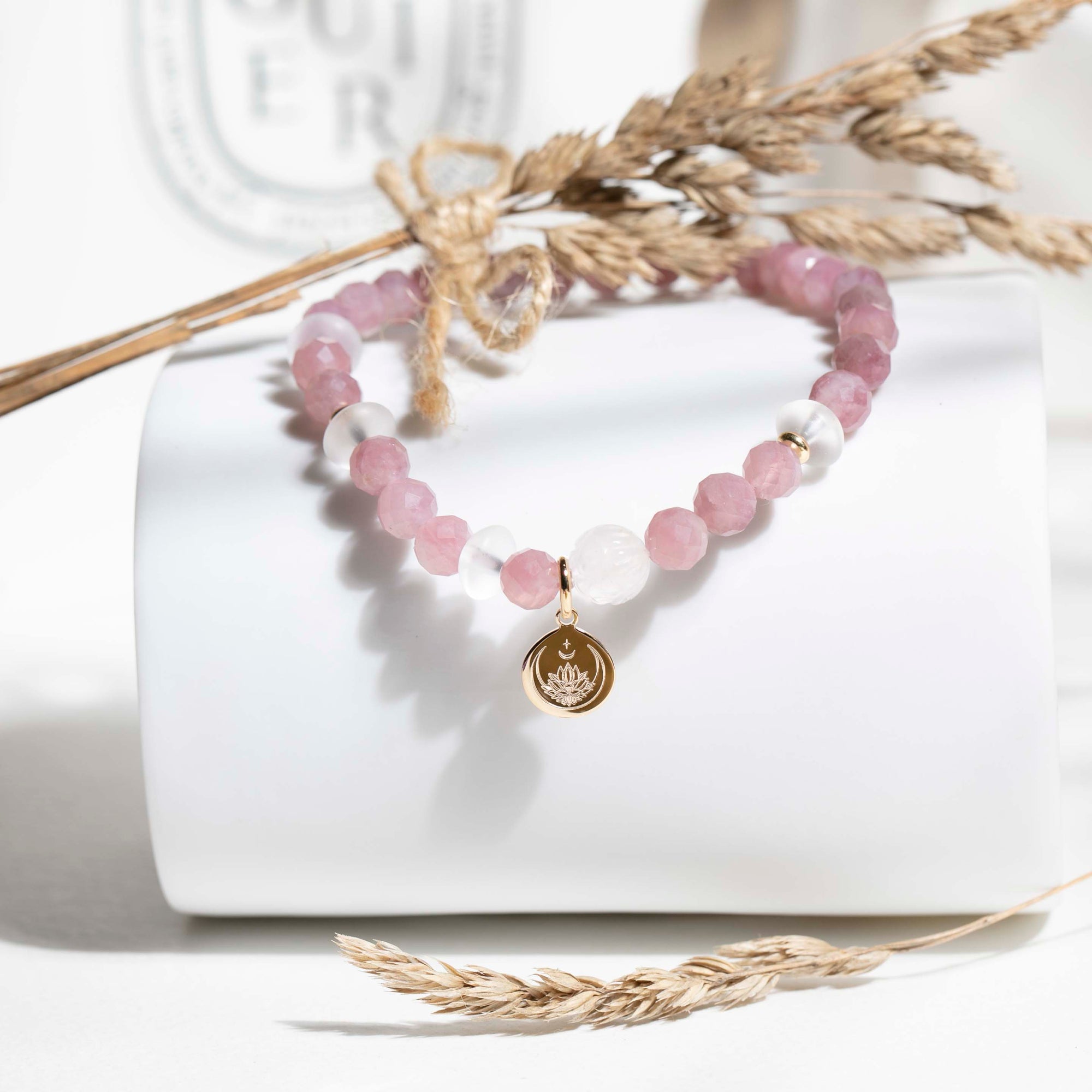 bijou quartz rose chakra du coeur