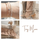 bracelet pierre de lune plaque or