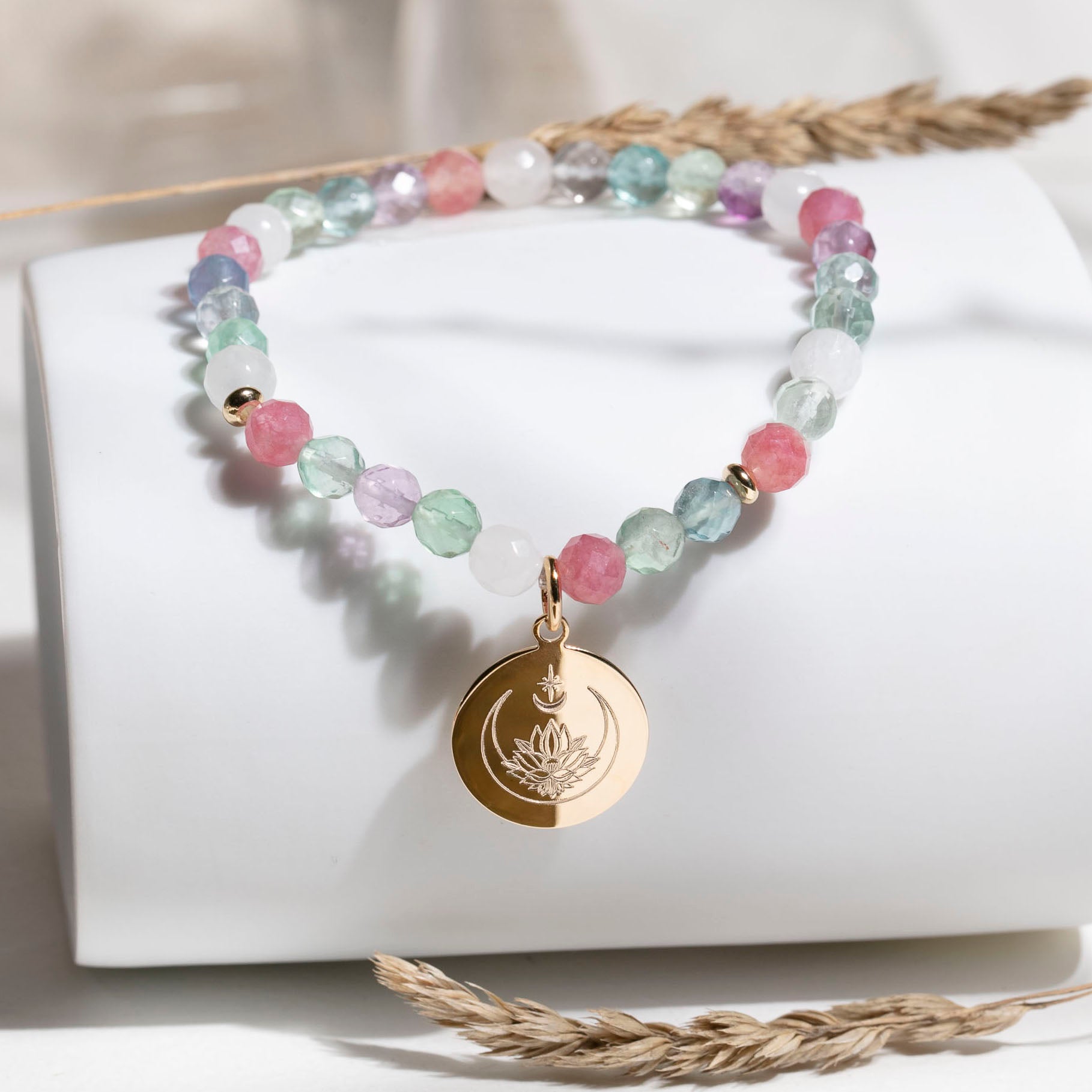 bracelet yoga en pierres naturelles