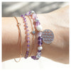 chakra couronne bracelet pierres naturelles sahasrara