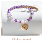 chakra coronal - bracelet pierres naturelles - bijoux Lithothérapie
