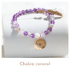 chakra coronal - bracelet pierres naturelles - bijoux Lithothérapie