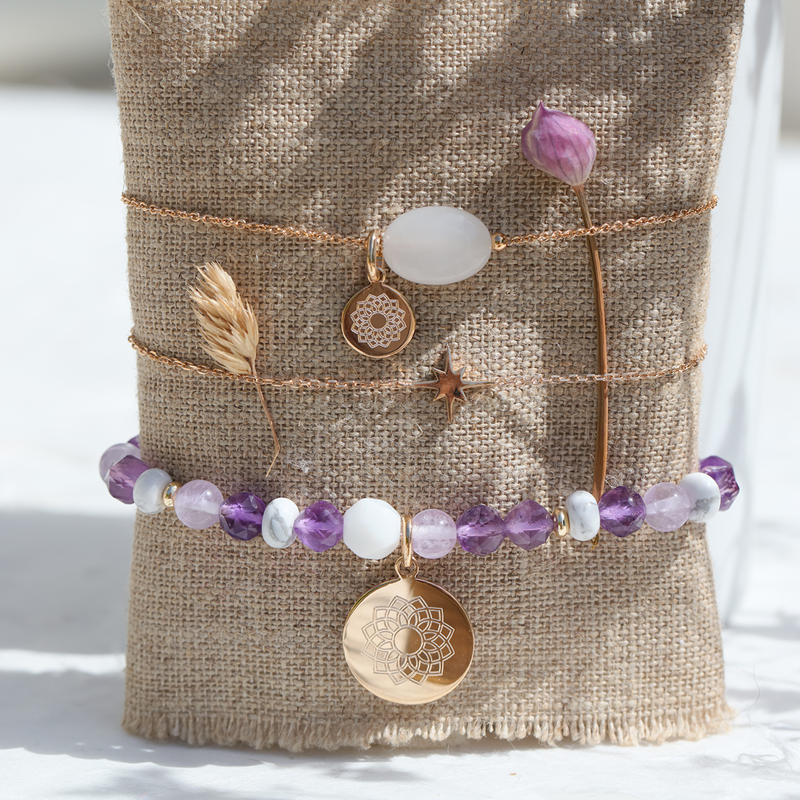 Bracelet chakra coronal amethyste