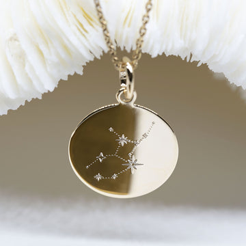 Médaille gravée 17 mm - CONSTELLATION VIERGE