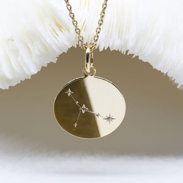 Médaille gravée 17 mm - CONSTELLATION CANCER