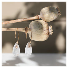 cristal de roche bijou ★ boucles d'oreilles pierre naturelle ★ DeepStones