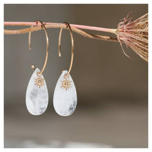 bijou cristal de roche ★ boucles d'oreilles pierre naturelle ★ DeepStones